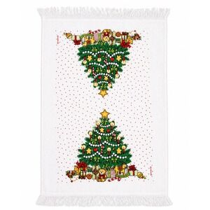 NEW VTG Cannon Christmas Tree Towel Made in USA Franco Kitchen Farmhouse Decor